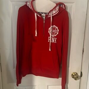 PINK quarter zip hoodie